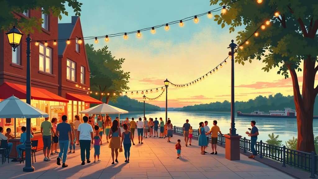 Editorial illustration: Explore Paducah: Hills, Music, and K-Pop This Weekend!