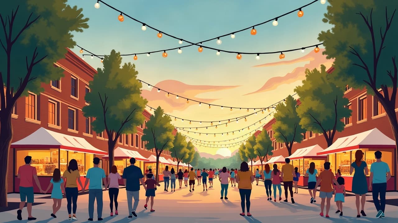 Editorial illustration: Family Weekend Guide: Fun Activities in Paducah, KY!
