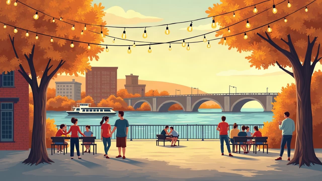 Editorial illustration: Paducah promotes app and fall gift basket giveaway