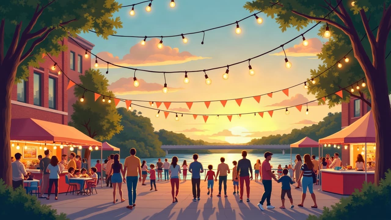 Editorial illustration: Family Weekend Guide: Fun Activities in Paducah, October 30 - November 1